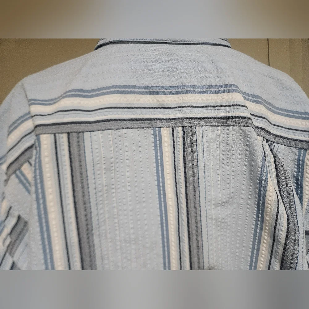 PATAGONIA Men’s Short Sleeve Puckerware Shirt Blue Multi– Size XL - Picture 15 of 15